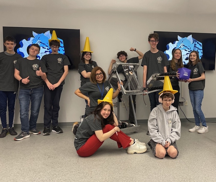 Ocebots First Robotics Team Ready For The Competition! T-Shirt Photo