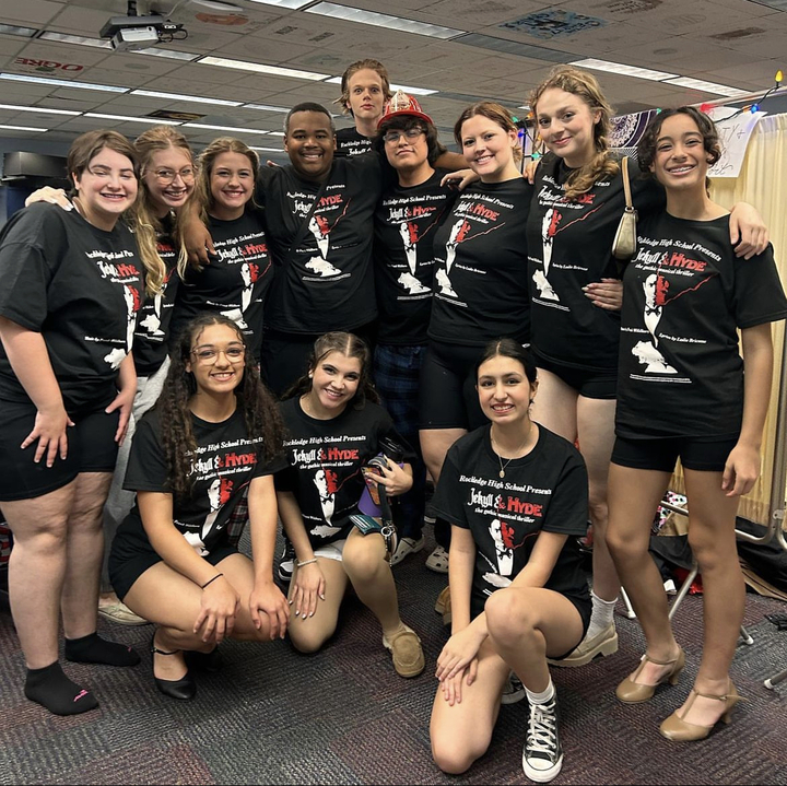 The Cast Of Jekyll And Hyde Rocking Their Show Shirts!! T-Shirt Photo