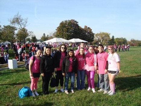 Au's Colleges Against Cancer At Making Strides!! T-Shirt Photo