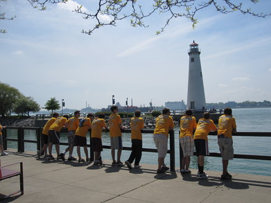 Taking A Break At The Detroit River T-Shirt Photo