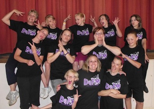 Our Crazy Wonderful Dance Away Fibromyalgia Ladies!!! T-Shirt Photo