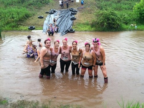 Mud Run Girls T-Shirt Photo