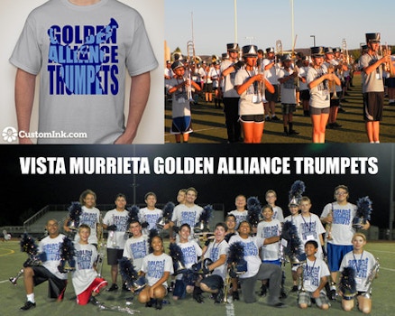 Vista Murrieta Hs Golden Alliance Trumpets T-Shirt Photo