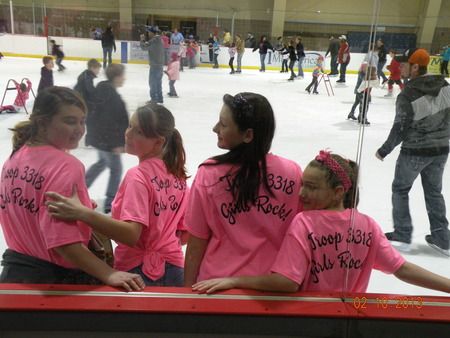 Ice Skating With The Girl Scouts! T-Shirt Photo