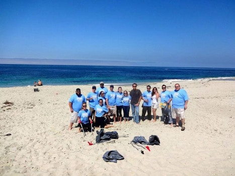 Rotary Beach Cleanup T-Shirt Photo