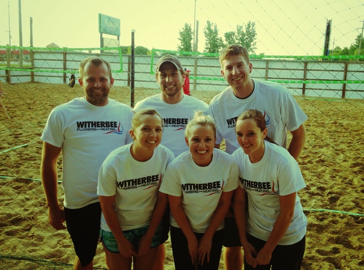 Advertising While Playing Beer League Volleyball! T-Shirt Photo