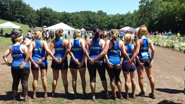 Team 'Mud, Sweat, And Beers' After The Race!!! T-Shirt Photo