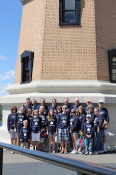 The Rice Clan At Split Rock Lighthouse T-Shirt Photo