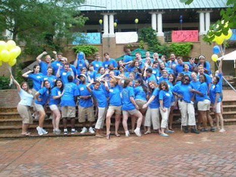 Smcm Orientation Leaders Strike A Pose T-Shirt Photo