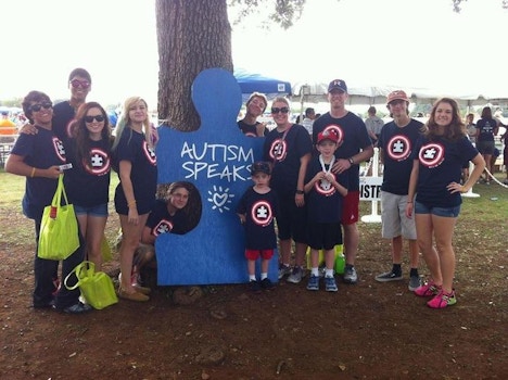 Brett's Hero Squad At The 2013 Autism Speaks Walkathon T-Shirt Photo