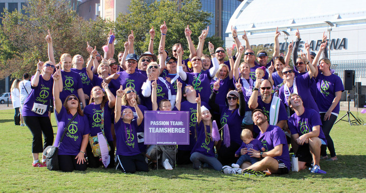 Team Sherge Purplestride 2013 T-Shirt Photo