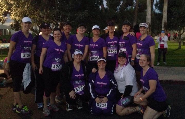 Purple Nurples At The Women's Half Marathon T-Shirt Photo