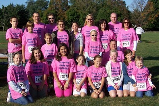 Girl Scout Troop 475 Walks For Barbara T-Shirt Photo