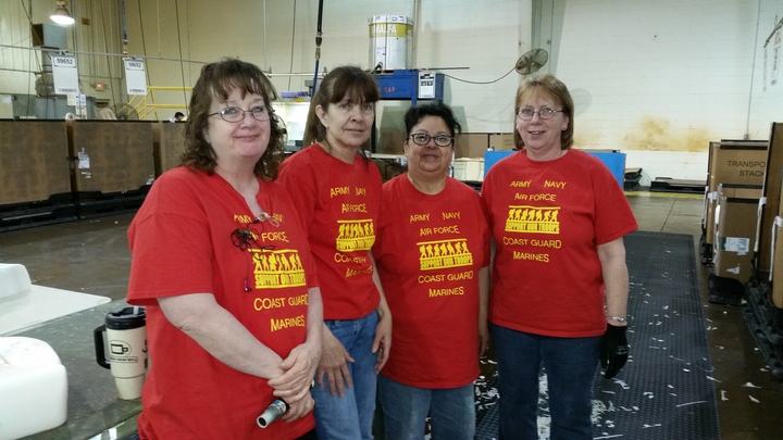 Wearing Red On Friday, Supporting Our Troops T-Shirt Photo