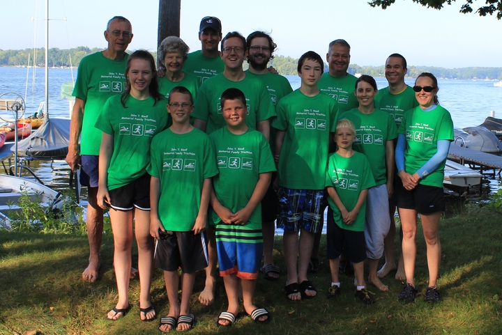 John T Riedl Memorial Family Triathlon T-Shirt Photo