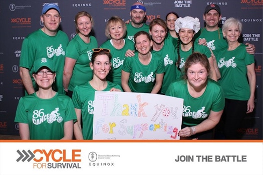 Team 86 Cancer At Cycle For Survival T-Shirt Photo