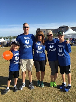 Tyler's Titans Walking For A Cure T-Shirt Photo