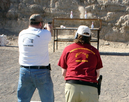 Bowling Pin Shooting Match T-Shirt Photo