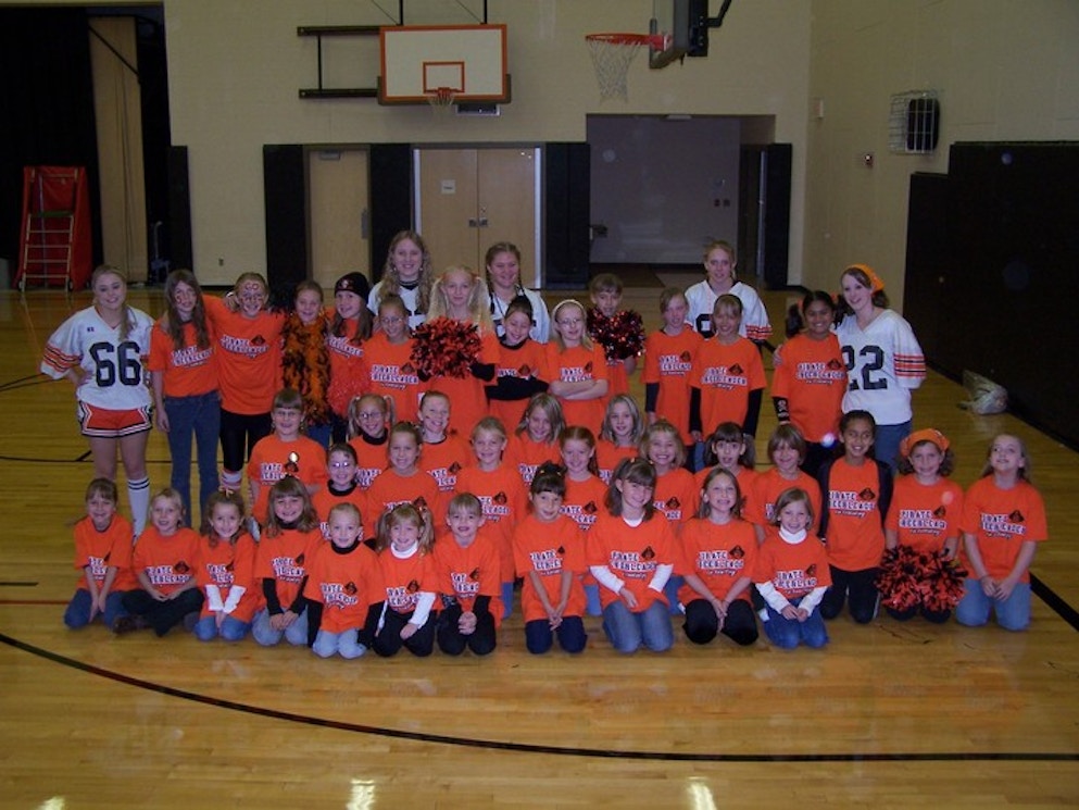 Cheerleaders In Training T-Shirt Photo