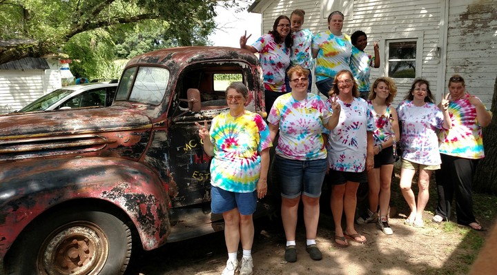 Tie Dye Campers T-Shirt Photo