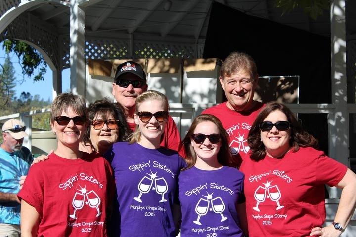 Grape Stomp 2015 With Sippin' Sisters  T-Shirt Photo