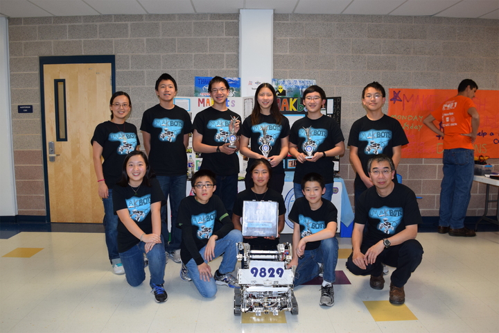 Team Mak Bots And Our Robot T-Shirt Photo