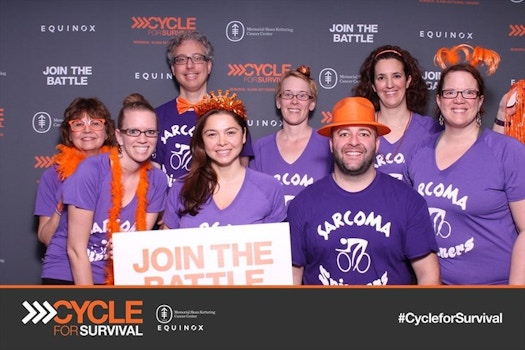 Kelli's Sarcoma Spinners At Cycle For Survival In Chicago T-Shirt Photo