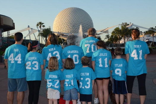 Le Comte Family Vs. Disney, 2016 (At Epcot) T-Shirt Photo