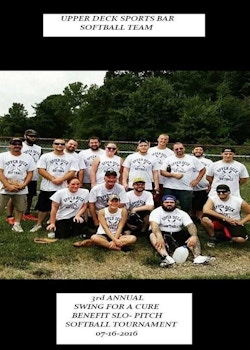 Upper Deck Sports Bar Softball Team T-Shirt Photo