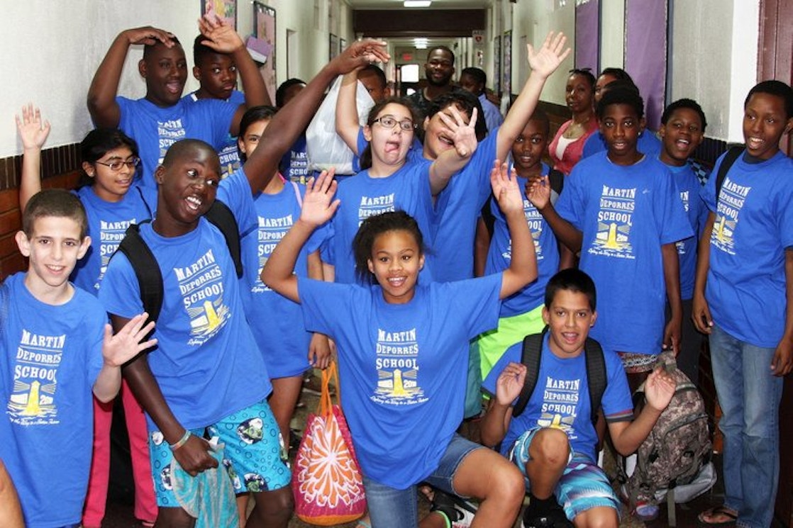 Martin De Porres School Lights Up With Custom Ink T-Shirt Photo