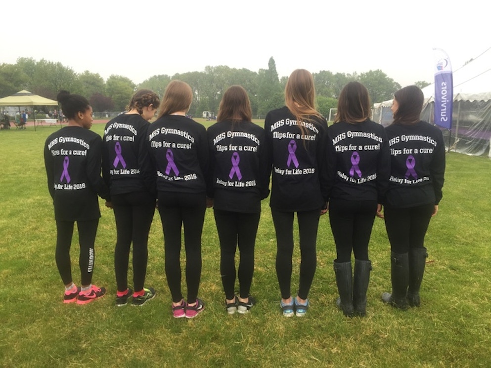 Mhs Gymnastics Relay For Life T-Shirt Photo