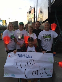 Team Carter Fighting Lymphoma T-Shirt Photo