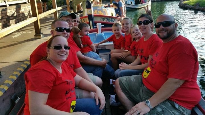 Boat Ride At Disney  T-Shirt Photo