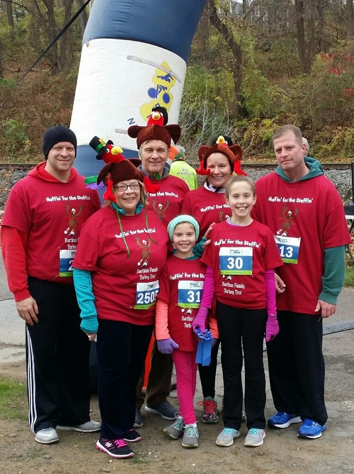 Bartkus Family At The Turkey Trot T-Shirt Photo