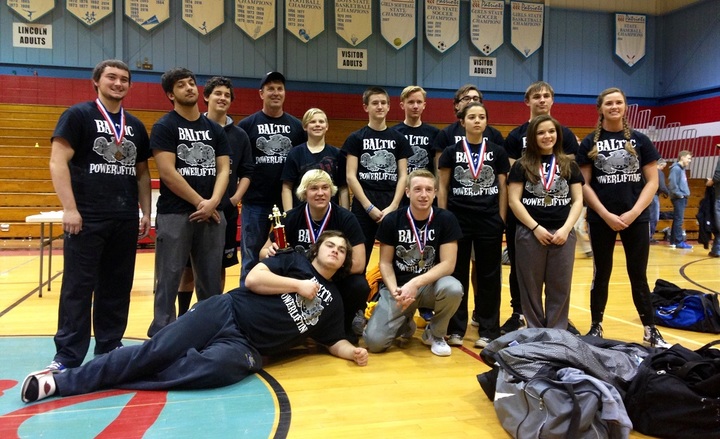 Baltic High School Powerlifting Team T-Shirt Photo