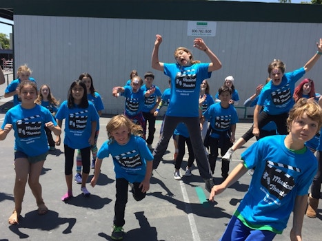 Leaping With Joy Over Their New T Shirts T-Shirt Photo