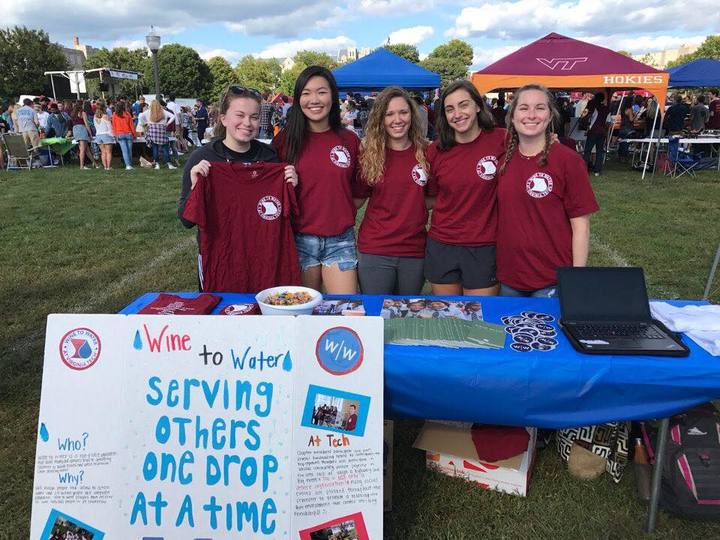 Wine To Water At Virginia Tech T-Shirt Photo