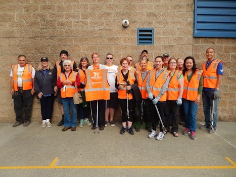 Cleanin' Up The Neighborhood As A Team In Custom Ink Safety Vests T-Shirt Photo