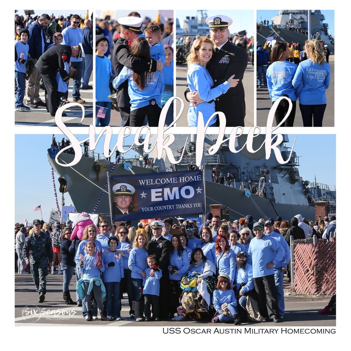 Uss Oscar Austin Homecoming T-Shirt Photo