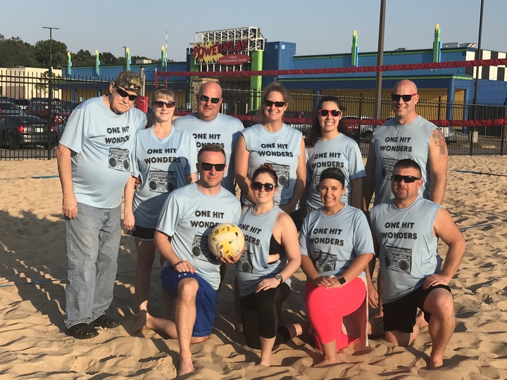 One Hit Wonders Sand Volleyball Team T-Shirt Photo