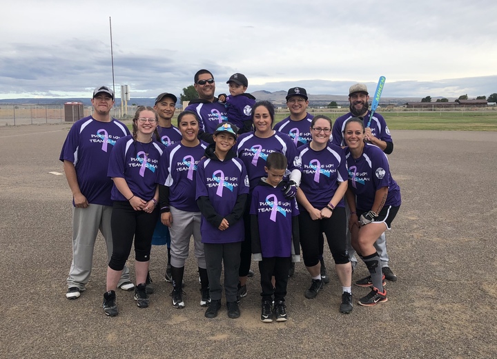 Team Q Man Softball For Epilepsy T-Shirt Photo