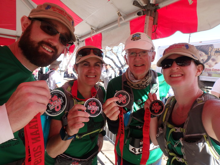 2019 03 17 Bataan 335 4 Finishers With Medals T-Shirt Photo