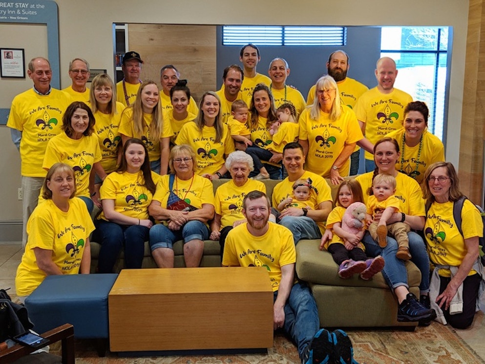 Lomas Family Reunion Mardi Gras T-Shirt Photo