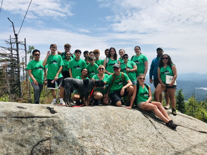 Conquering Blue Mountain (1,574 Ft.) T-Shirt Photo