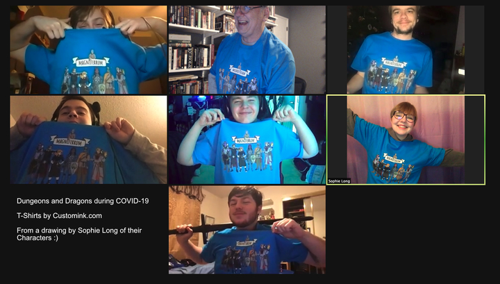 Dungeons & Dragons During Covid T-Shirt Photo