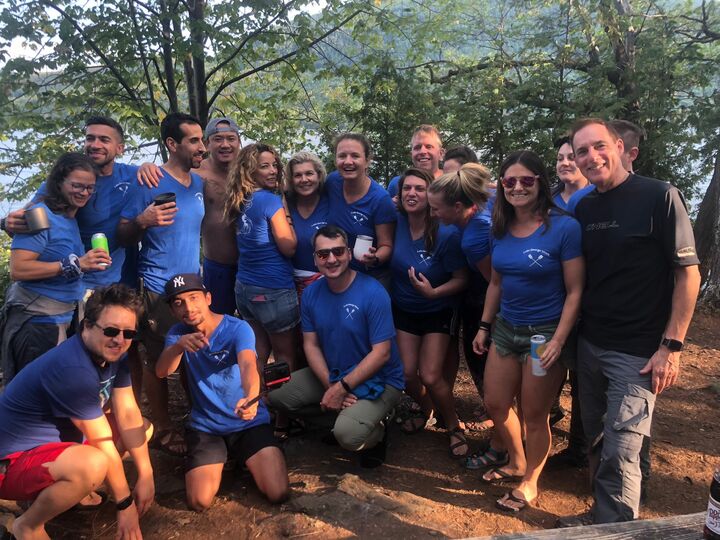 Surprise Roast  Lake George Camping Trip (Pranking Our Friend And Group  Leader, Francisco, For Capsizing Last Year) T-Shirt Photo