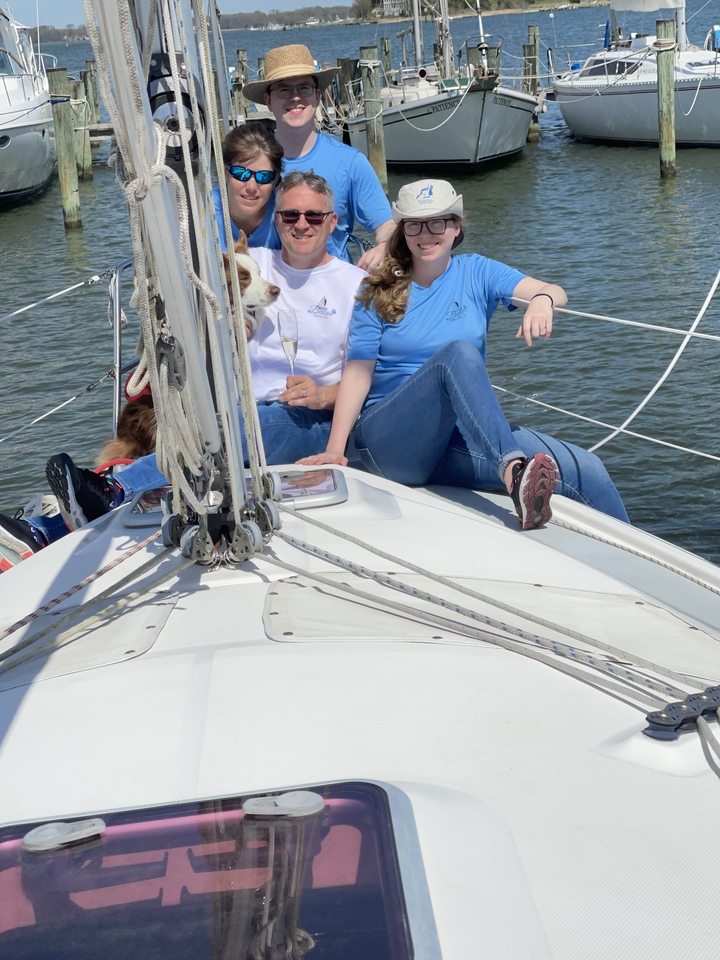 Christening Of The Bella Rose Sailboat T-Shirt Photo