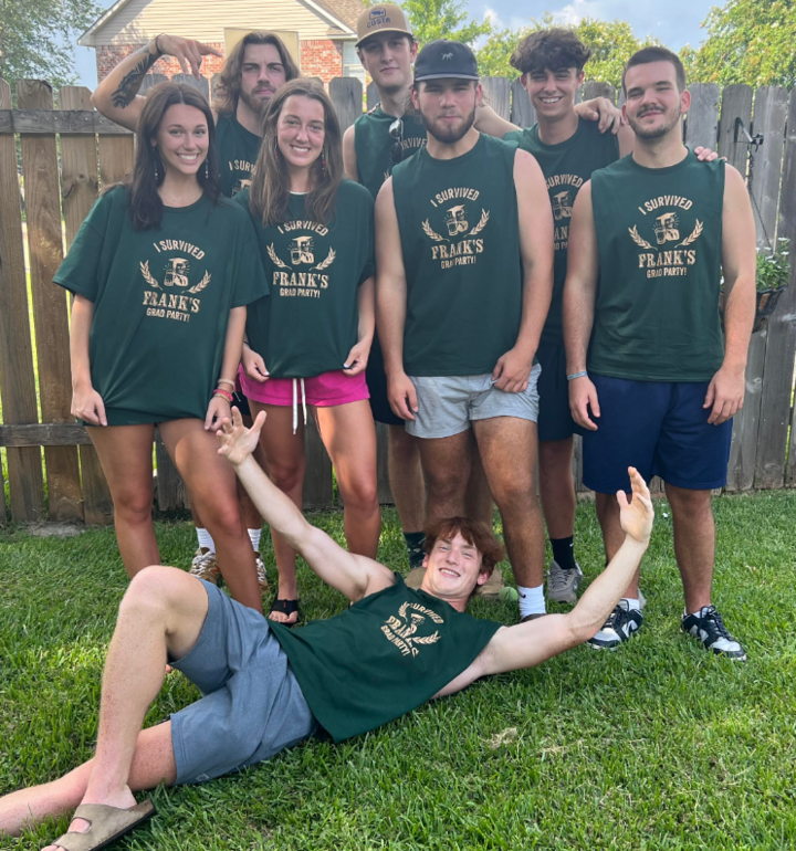 Frank And His Crew Grad Party!  T-Shirt Photo